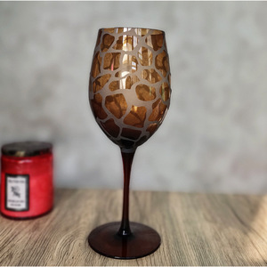 Copas de Vidrio Vintage Esmeriladas Medievales Solhui, Copas de Vino Borgoña, Copas Ámbar - Product Image 3