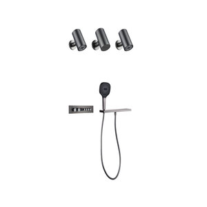 Caméra de <span class=keywords><strong>douche</strong></span> dissimulée étanche noire mate encastrée en cuivre – Caméra espionne pour <span class=keywords><strong>douche</strong></span> - Product Image 5