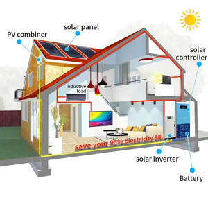 OEM 110v 120v 220v 380v 16kw 20kw 30kw 40kw 50kw 60KW 70KW 80KW Hybrid Solar System Complete <b>Kit</b> With Lithium Battery - Product Image 4