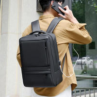 Mochila de Negocios Inteligente Antirrobo Unisex de Lujo, Forro de Poliéster Impermeable, Material Oxford, Cierre de Cremallera, para la Escuela y Viajes
