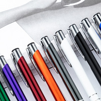 Bolígrafo de Metal de Aluminio con Logotipo Personalizado, Ancho de Escritura de 1.0 mm, para Promociones Empresariales y Regalos