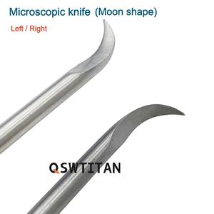 QSWTITAN Micro spatola dissettori Micro Curette microscopico coltello per neurochirurgia strumenti titanio - Product Image 6