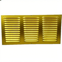 Couvercle de grille d'aération rectangulaire en alliage d'aluminium de 16 pouces avec installation facile pour la ventilation des armoires de salon