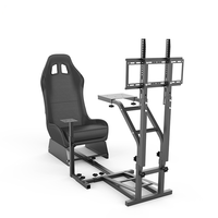 Siège de simulateur de course avancé pour usine, support de volant et chaise de jeu avec support de levier de vitesses