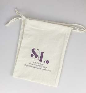 Luxury Business Personalised Organic Cotton Drawstring Packing/<b>Shoe</b> Dust Bag - Product Image 5