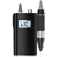 Outils de broyeur de Gel acrylique Portable fichier E électrique Rechargeable 30000 tr/min perceuse à ongles pour manucure pédicure sculpter vernis