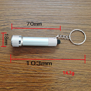Mini Torcia Portachiavi Super Luminosa a 5 LED, <span class=keywords><strong>Luce</strong></span> d'Emergenza, Piccola Torcia in Lega di Alluminio per Esterni - Product Image 2