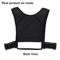 Gilet d'hydratation réfléchissant personnalisé avec logo pour hommes et femmes, sac de poitrine, support de téléphone et gourde de course pour la randonnée