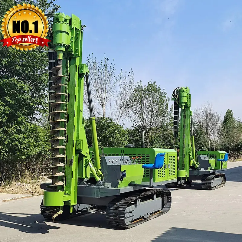 Alta Qualidade Guardrail Hidráulica Post Driver Máquina Crawler Tipo 3M Hammer Pile Driver