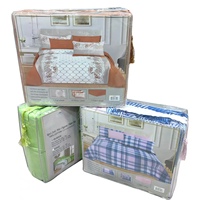Ensemble de draps en microfibre à motifs floraux tricotés, 50 couleurs au choix, taille Queen, 6 pièces, doux, qualité hôtelière, poche extra profonde, 4 taies d'oreiller