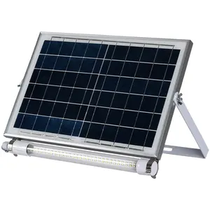 IP65 قابلة للشحن led الشمسية الفلورسنت كشاف ضوء 360 قابل للتعديل 60w 80w 100w 150w 200w مصباح أنبوبي في الهواء الطلق الشمسية مصباح داخلي
