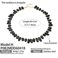 Collier pour femme fait main en pierres naturelles irrégulières, multi-styles, tendance, simple et haut de gamme, best-seller transfrontalier