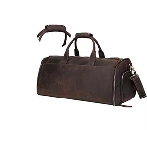Sac de voyage convertible BSCI Factory Carry on Bag, sac à vêtements en cuir pleine fleur pour homme, sac à dos de voyage - Product Image 5