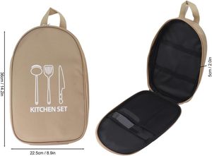 Juego de Utensilios para Asar al Aire Libre, 8 Piezas, Kit de Cocina Portátil para Parrilla con Bolsa de Almacenamiento para Camping y Barbacoa - Product Image 2