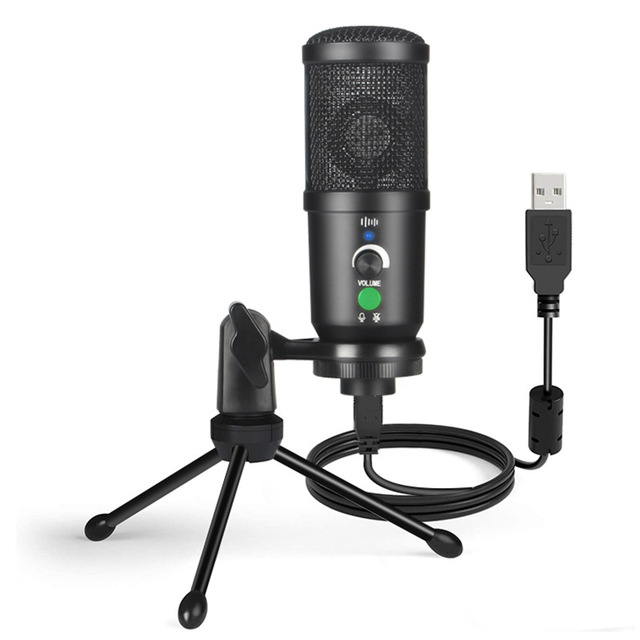 Factory Wholesale Computer USB Wired Condenser Microphone Live Broadcast Studio Recording System Microphone
