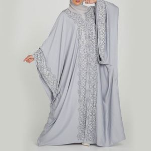 Moda pizzo moderno islamico T Shirt Bisht <span class=keywords><strong>arabo</strong></span> Jubah abiti musulmani morbidi e per le donne con inverno <span class=keywords><strong>Abaya</strong></span> - Product Image 1
