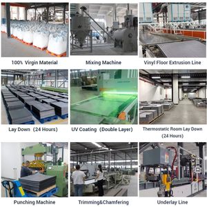 高端20密耳干背LVP地板胶水向下<span class=keywords><strong>LVT</strong></span> 2.5毫米3毫米4毫米建筑松散铺设豪华乙烯基木板地板 - Product Image 4