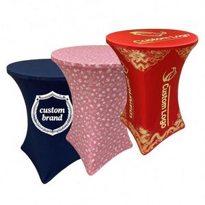 Factory Direct Sales Cocktail Table Cloth Custom Trade Show Cocktail Table Cloth - Product Image 1