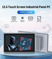 PC industriel à écran tactile résistif haute performance 15,6 pouces FHD Intel I3-1215U 2 LAN RS232/485 IP65 pour vision industrielle