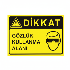 Eyeglasses Use Area Sign Display Accessories with Important Warning <b>Message</b> - Product Image 2