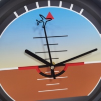 Horloge murale avion pilote : Avion de chasse, moteur turbofan, éléments d'altimètre