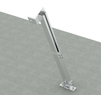 Système de fixation de panneaux solaires pour toiture, installation facile, surface galvanisée à chaud, toiture plate en béton
