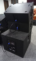 Système de haut-parleurs commercial subwoofer actif de 18 pouces et haut-parleur satellite de 12 pouces pour émission en direct et conférence