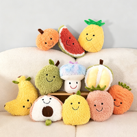 Boneka Buah YF Kawaii, Mainan Plush Ukuran Kustom, Isian Kapas PP, Dapat Dicuci, OEM/ODM Tersedia, Grosir untuk Pabrik, Harga Murah