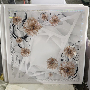 Không thấm nước dập nóng 595x595x7 mét PVC gạch trần trang trí cho ngôi nhà - Product Image 2