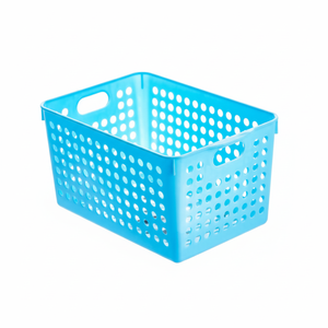 Cesto portaoggetti profondo blu Inomata - Product Image 1