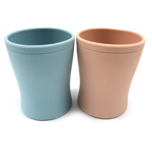 MOQ bajo puede ser logotipo personalizado nueva llegada de color aprobación silicona BPA libre bebé bebiendo Sippy taza de agua - Product Image 1