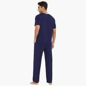 ชุดนอนผู้ชายผ้าเนื้อนุ่ม ชุดลำลองใส่สบาย ชุดนอนลำลองผู้ชาย ชุดนอนผ้าฝ้ายผู้ชาย - Product Image 4