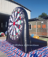 Cible de football gonflable, jeu de fléchettes de football, jeu de fléchettes de golf, jeu de but de football, balle collante, jeu de sport en plein air, matériau PVC, hauteur 3,5 m
