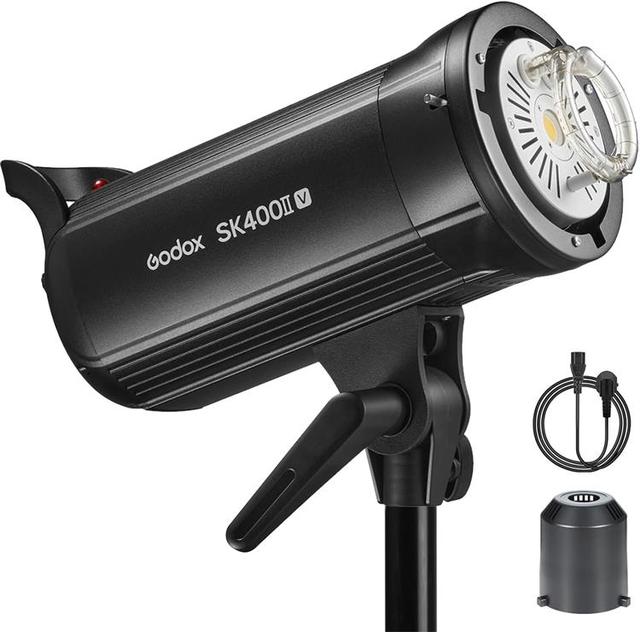 Professional Studio Strobe Godox SK400II-V SK400IIV 400Ws Studio Strobe Flash Monolights with LED Modeling Lamp