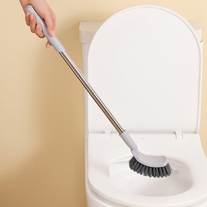 Long Handle Toilet <b>Brush</b> Nylon Bristles For Deep Cleaning With <b>Extended</b> Reach - Product Image 1