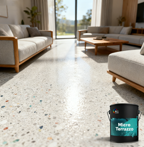 Solución de Pisos de Micro Terrazo Personalizable: Terrazo Epóxico Resistente a las Manchas y sin Juntas para Cocina/Baño - Product Image 4