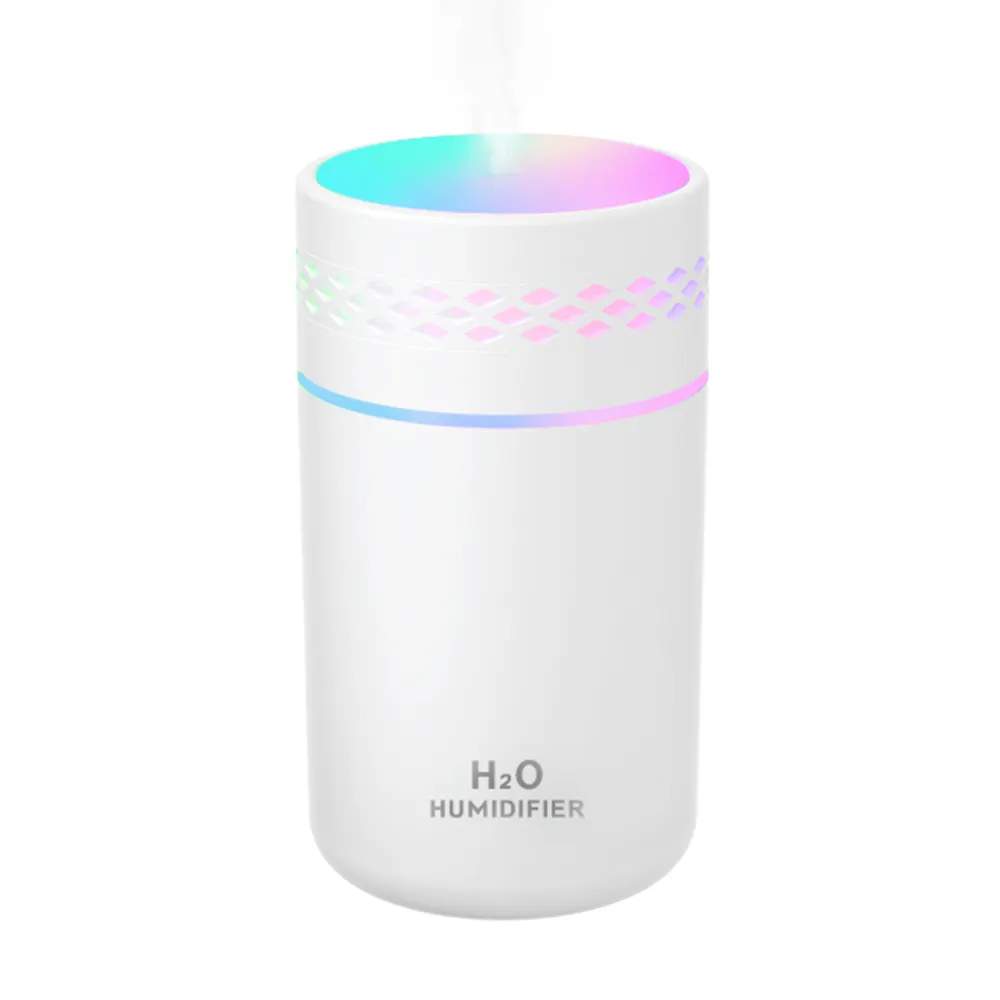 Venta al por mayor purificador de aire portátil difusor habitación mini 260Ml capacidad de agua taza colorida humidificador de aire elegante humidificador