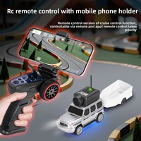 Mini Mustang FPV 1:64, voiture télécommandée avec transmission d'images Bluetooth 2.4G, modèle de voiture RC, jouet