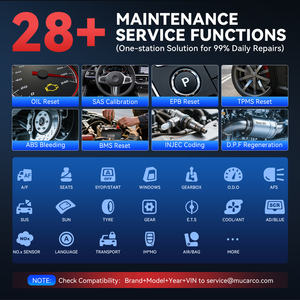 Outil de diagnostic automobile MUCAR VO6, scanner OBD2 complet, 28 fonctions de réinitialisation, mise à jour gratuite, contrôle bidirectionnel, codage ECU, outils de diagnostic automatique - Product Image 2