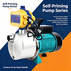 Pompe à jet auto-amorçante en acier inoxydable, haute pression, moteur monophasé, pompe de surpression automatique pour eau potable domestique en profondeur - Product Image 5