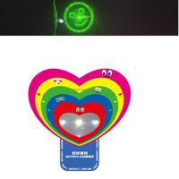 Carte de diffraction portable avec film de diffraction avec motif de visage souriant avec lunettes de diffraction arc-en-ciel Feu d'artifice.