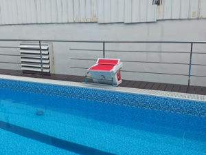 Chống trượt xách tay chống trượt bơi tiêu chuẩn cạnh tranh bắt đầu nền tảng Touchpad lặn nền tảng với chất liệu Polyester - Product Image 6