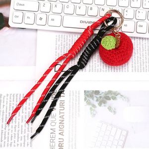 Fashion Knitted Yarn Crocheted Braided Rope Fruit Keychain Colorful Knot Rope Pendant <b>Bag</b> Decoration Fruit Accessory <b>Gift</b> - Product Image 6