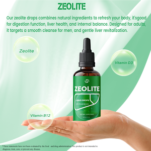 Haccp OEM ODM Gotas de Zeolita para Adultos y Niños, Zeolita Clinoptilolita Natural Pura, Suplemento para la Salud Inmunológica y Energía - Product Image 2