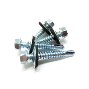 Wholesale Cheap Inch Hexagon Head Self Drilling Security Binding Screws With EPDM Washers Roofing Screw Tianjin