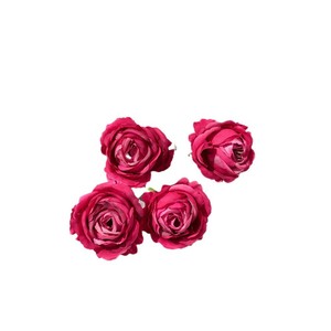 Bouquet de fleurs artificielles en soie Dream Rose, 5 têtes, décoration de mariage et de maison, moulage par injection, fait main - Product Image 5