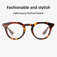 MS SA218 Monturas de Gafas Redondas Unisex Personalizadas con Filtro de Luz Azul, Gafas 2026 para Mujer, Monturas Ópticas de Acetato de Diseño