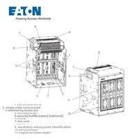 Disjoncteur EATON série IZM CCC 220V sans déclenchement à 40°C, 200A 42~100kA pour compresseur minier de grande taille