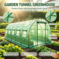 Serre de jardin pliable facile à assembler, imperméable, mini-serre tunnel en feuille d'aluminium pour jardin