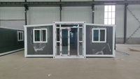 Villa préfabriquée de luxe de 40 pieds et 20 pieds, 2, 3, 4, 5 chambres, maison préfabriquée pliable et extensible, conteneur portable, maison mobile miniature